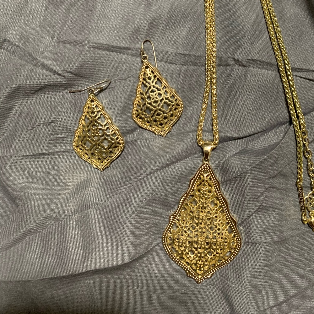 Kendra Scott Earrings and Necklace